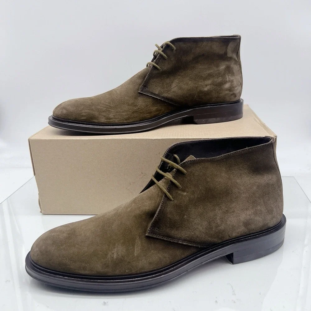 To Boot New York Richard Men's Chukka Boots Brown Suede Lace Up US 10.5 $450